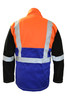 Arcguard Hi-Vis Fire Retardant Welding Jacket With Leather Sleeves Xlarge
