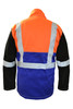 Arcguard Hi-Vis Fire Retardant Welding Jacket With Leather Sleeves 5Xlarge