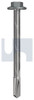 S500 Tiger Self Drilling Screw Flanged Hex Head #12-24 X65 Windspray (Smokey) -Cl4