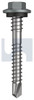 Metal Self Drilling Screw Hex + Washer + Xgrip #12-14 X43 Windspray (Smokey) -Cl4