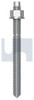 Stud Chem Anchor Kit (Ext Hex) Hot Dip Galvanised M16 X 190 Hec / Class 8.8 / Chisel Point