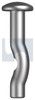 H-It Mushroom Anchor 316 Stainless 6.5 X 50 Hec
