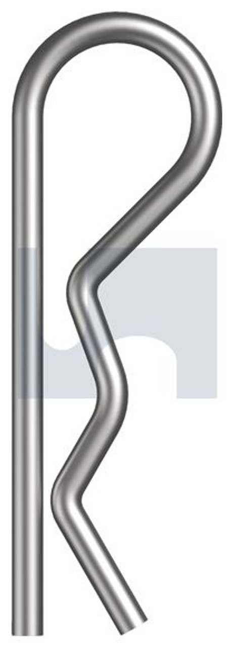 R Clip Humpback Pin Zinc Plated (Rohs Compliant) Hec / Mild Steel 1.2Mm X 14