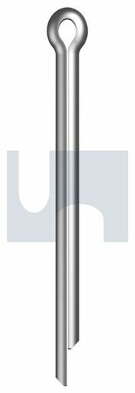 Split Pin Metric Zinc Plated (Rohs Compliant) Hec / Mild Steel M1.6 X 22