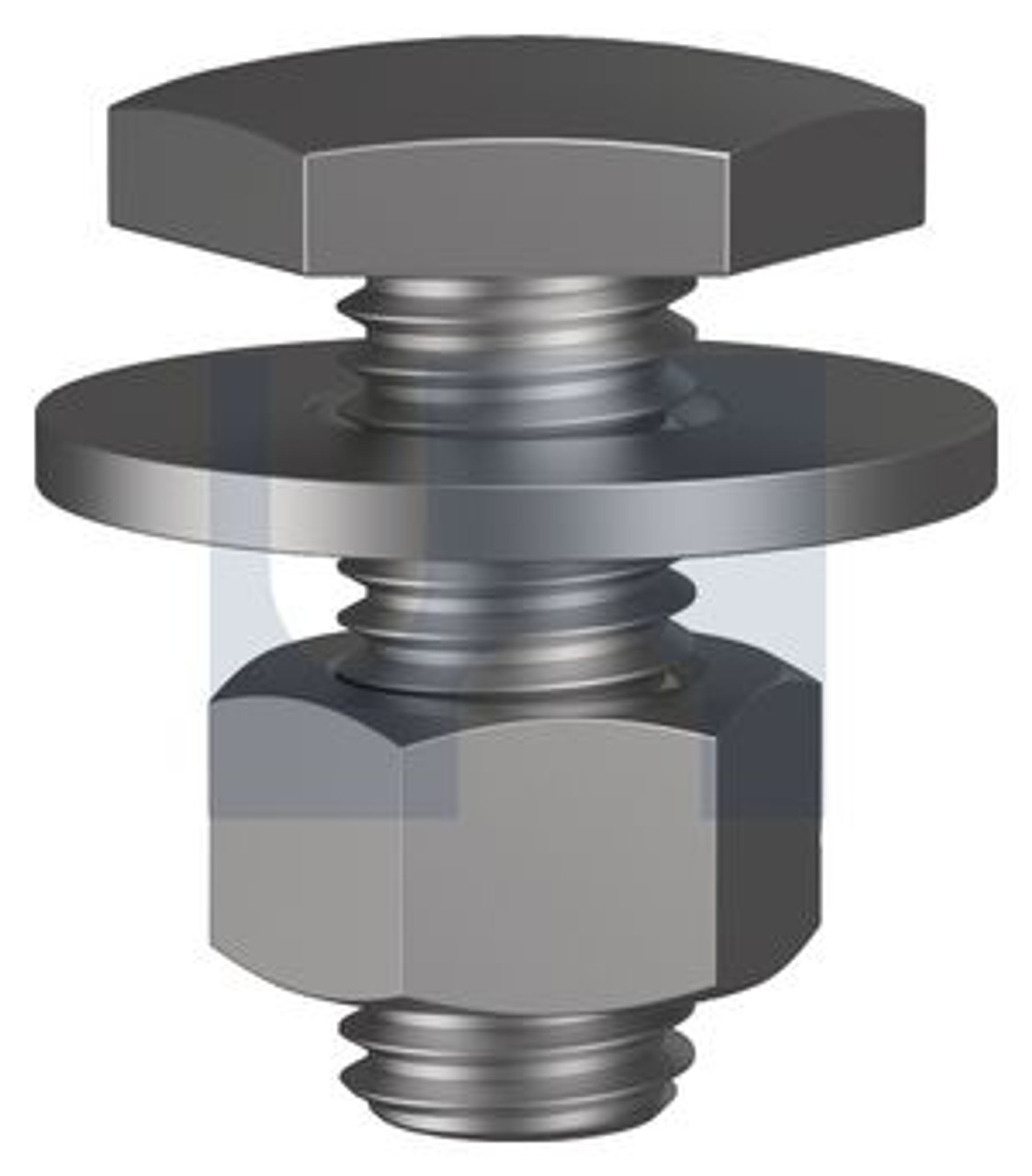 Fascia Bolt Kit Hot Dip Galvanised Hec / Class 4.6 Uts M12 X 30