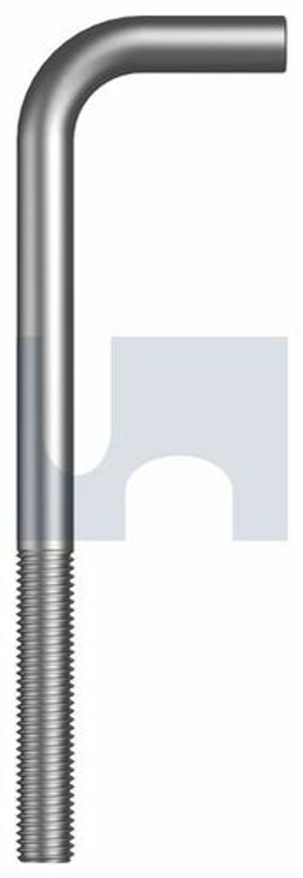 L Bolt Starter Bar Hot Dip Galvanised Hec / Mild Steel M12 X 170