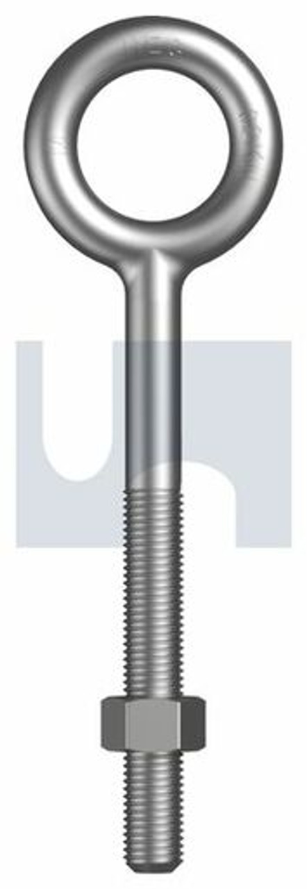 Forged Eye Bolt Kit Hot Dip Galvanised Iso 898-1 / Class 4.6 Uts M16 X 450