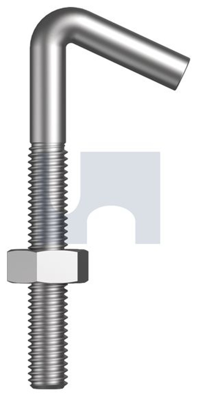 Bsw Hook Bolt Kit Zinc Plated (Rohs Compliant) Hec / Mild Steel 1/4 Bsw X 1
