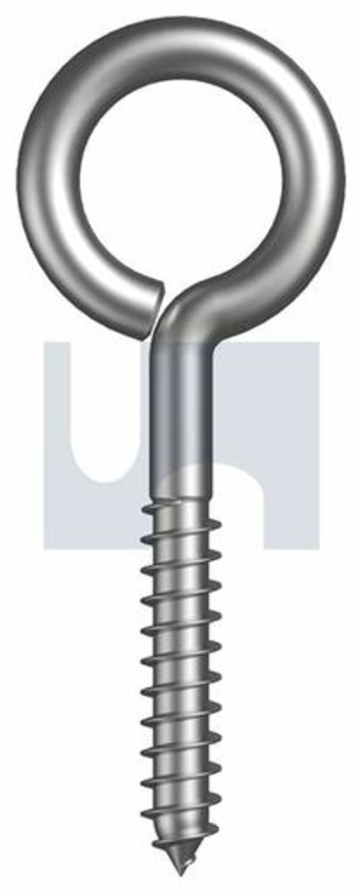 Eye Screw Heavy Zinc Plated (Rohs Compliant) Hec / Mild Steel  3/8 X  2-1/2