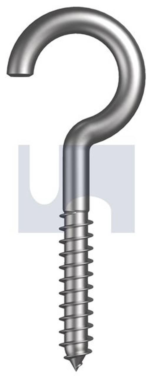 Hook Screw Heavy Zinc Plated (Rohs Compliant) Hec / Mild Steel  1/4 X  1-3/4