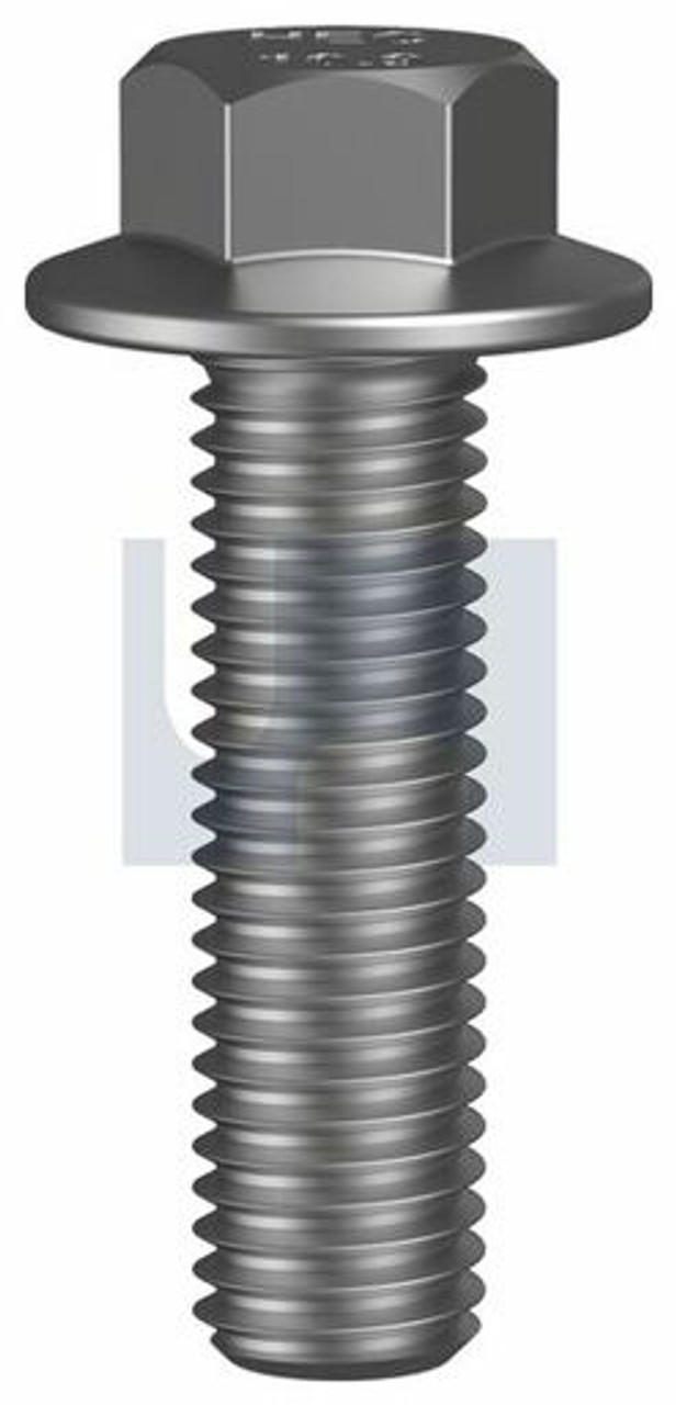 Flanged Hex Bolt No Serr Plain Hec 6921 / Class 10.9 M10 X 35