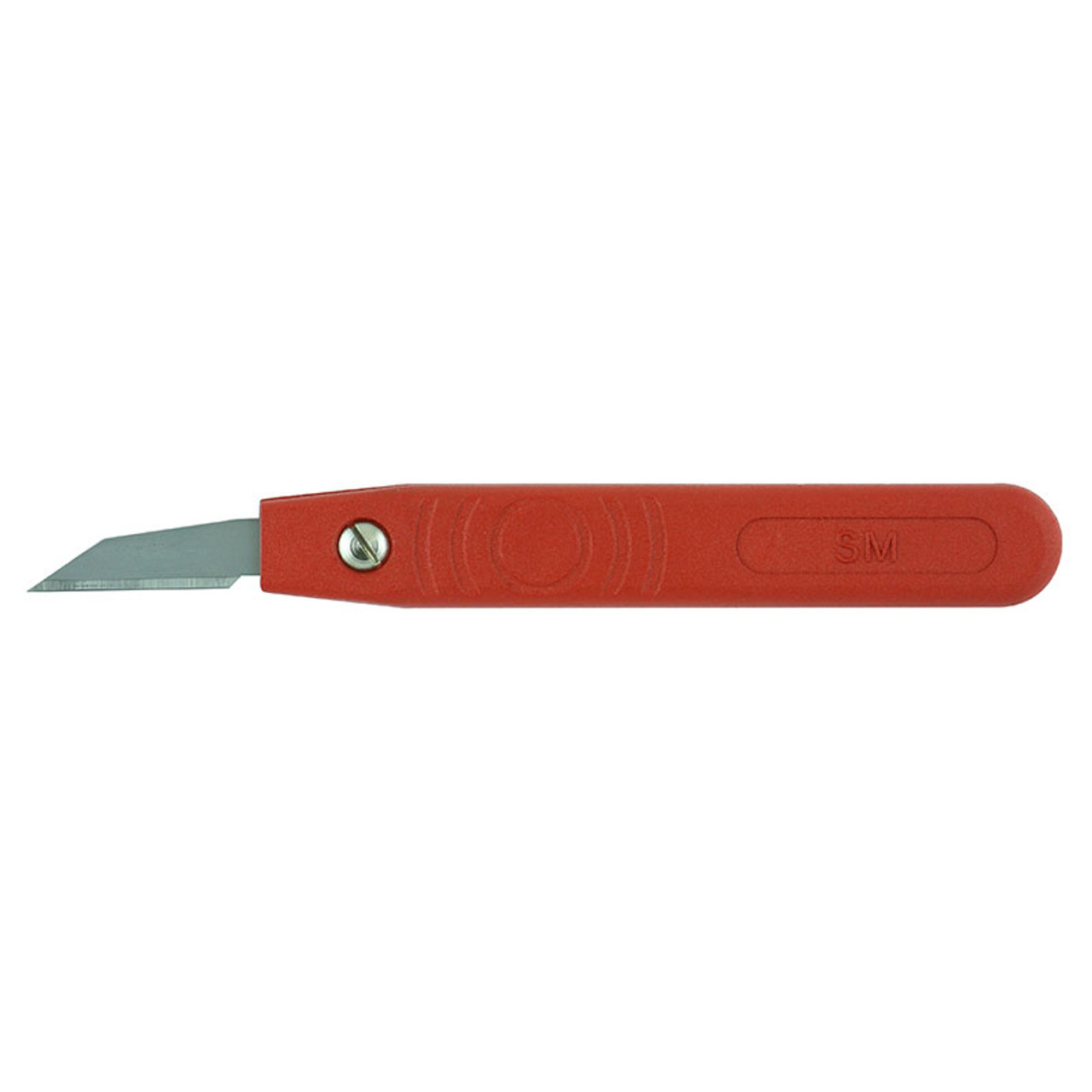 Red Fixed Keyhole Knife