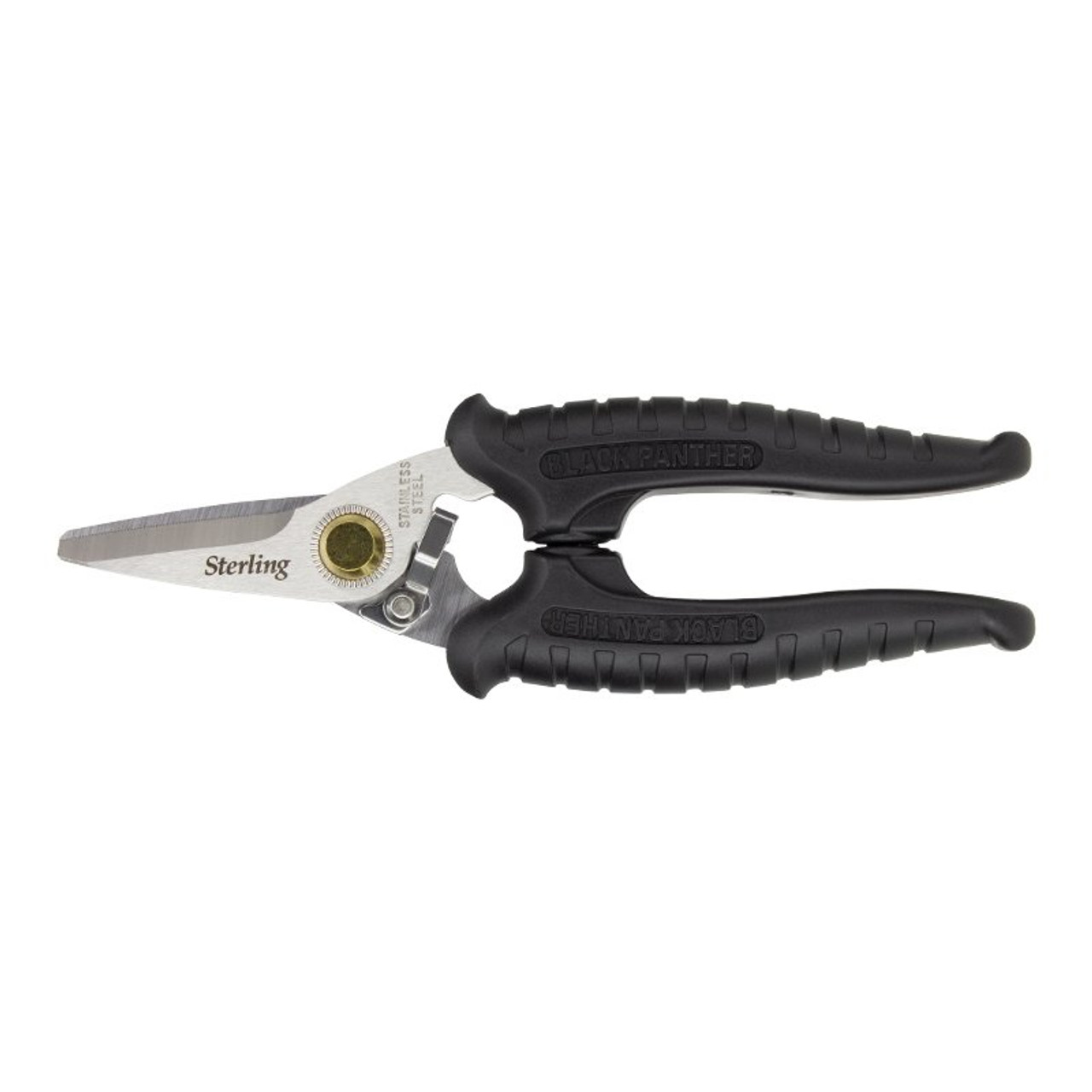185Mm Black Panther Industrial Snips: Bulk With Round Points