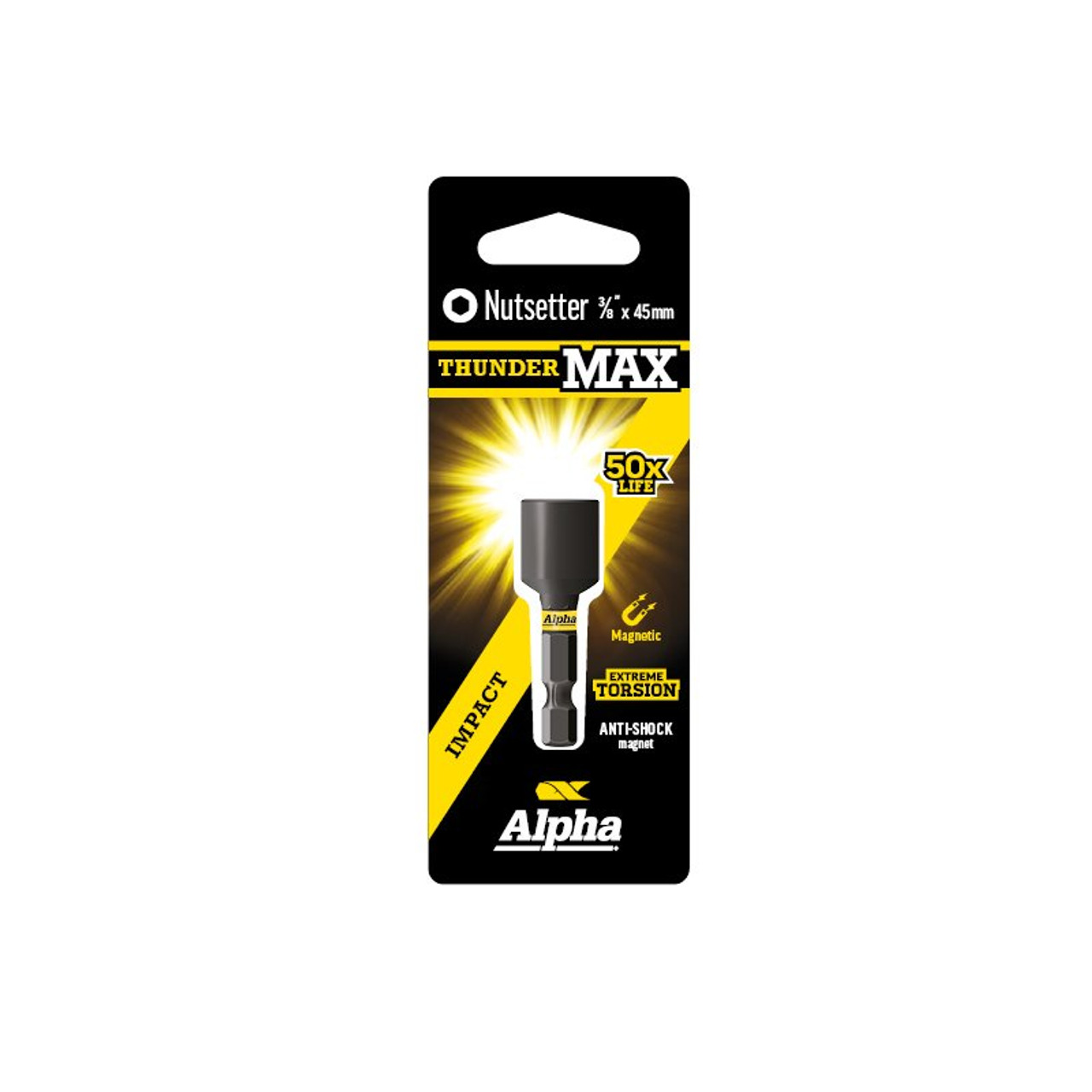 Thundermax 3/8In X 45Mm Impact Magnetic Nutsetter | Carded