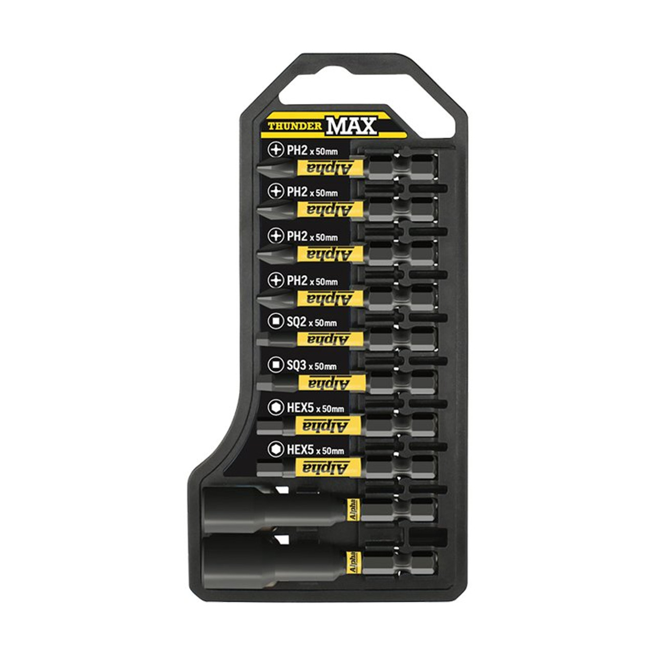 Thundermax: 10 Piece Impact Driver Bit Set