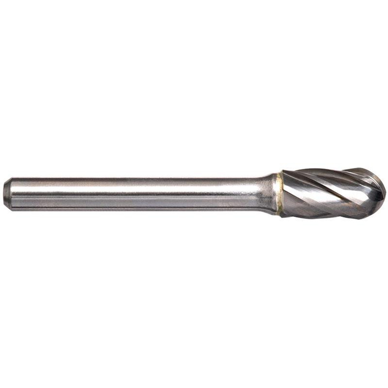 1/2In Cylindrical Ball Nose Carbide Burr - Aluminium Cut
