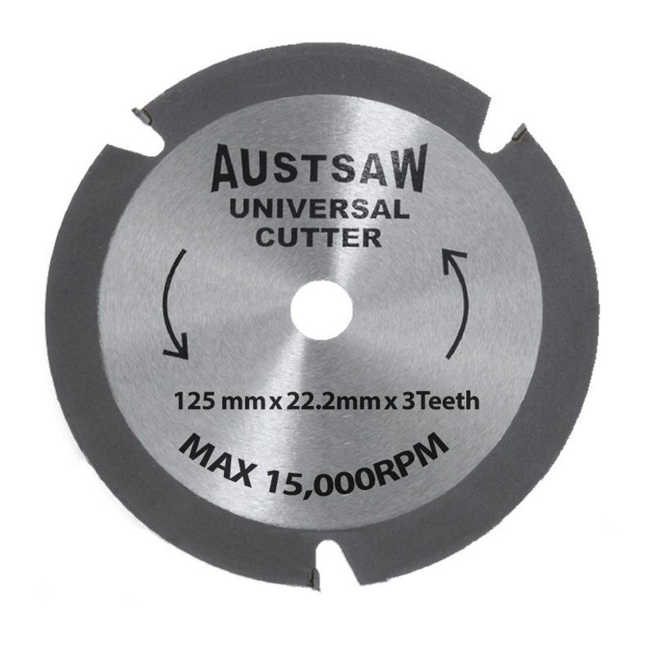 Austsaw - 125Mm (5In) Universal Cutter - 22.2Mm Bore - 3Tct Teeth