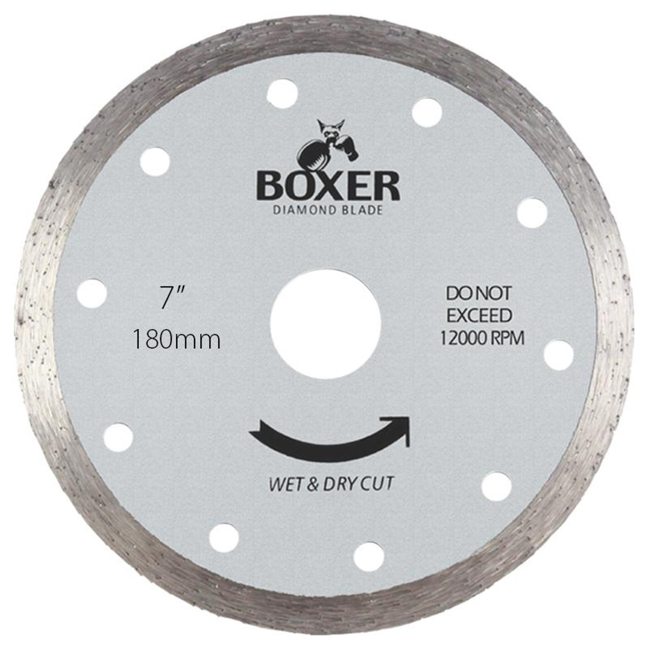 Austsaw/Boxer - 185Mm (7In) Diamond Blade Boxer Continuous Rim - 22.2/20Mm Bore - Continuous