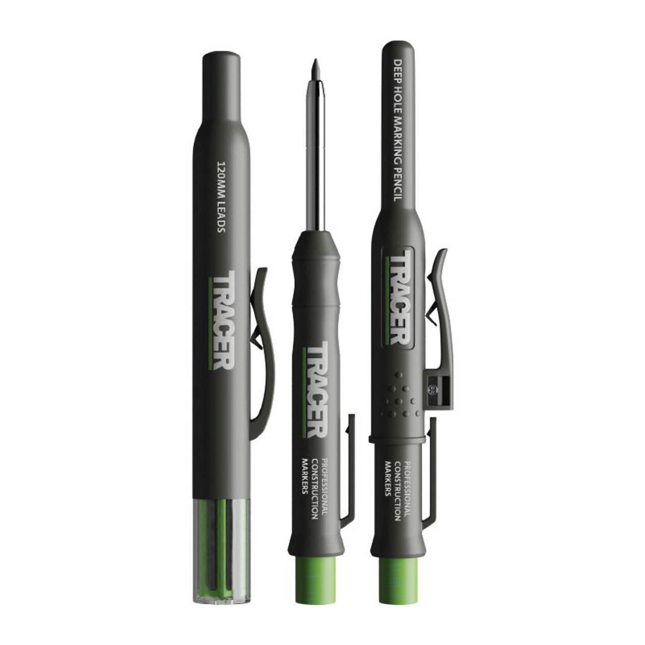 Tracer | Deep Hole Construction Pencil With Replacement Lead Set