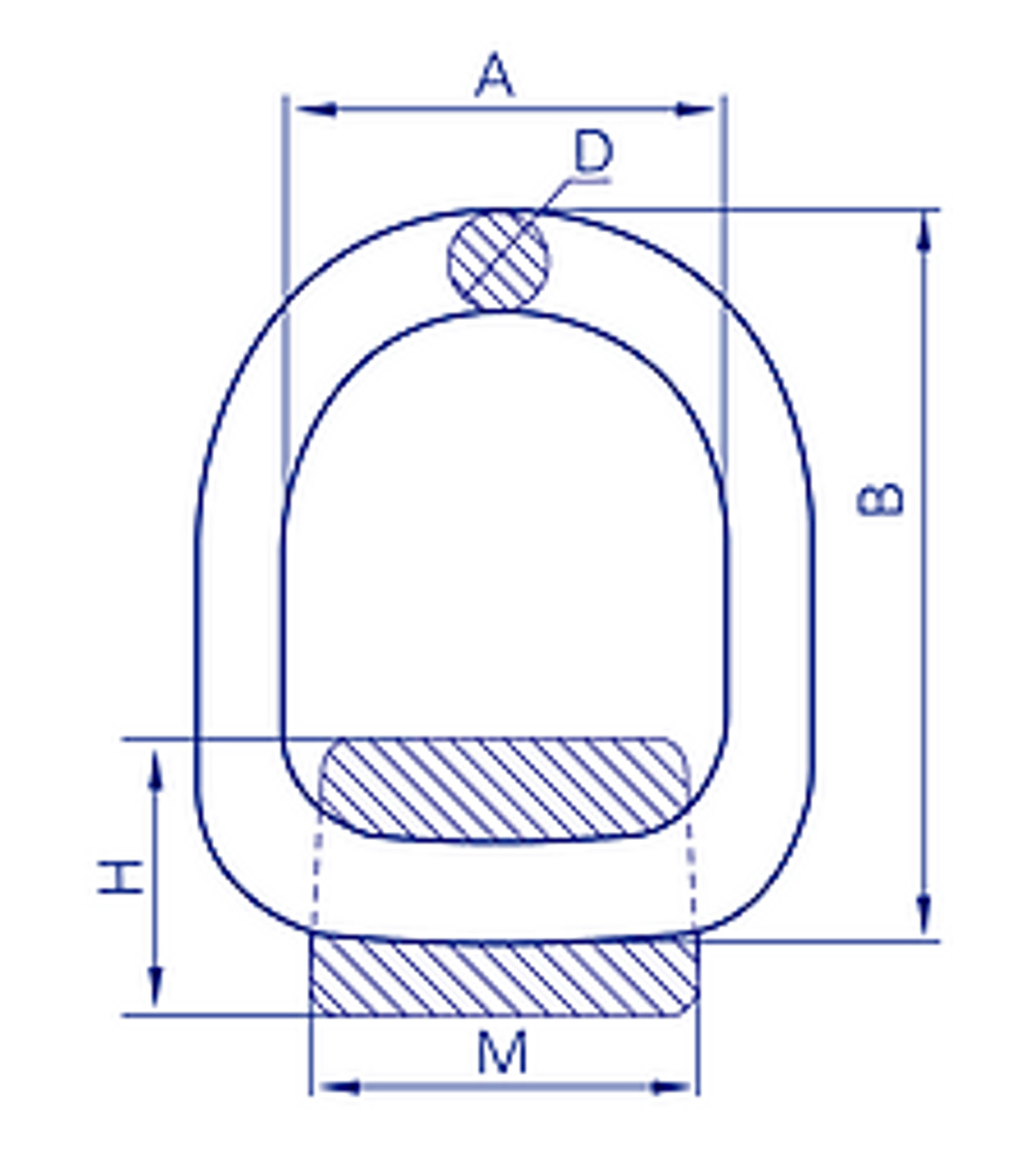 G80 Lifting Point 2T Weld On D-Ring