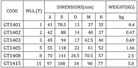 G80 Lifting Point 5T Weld On D-Ring