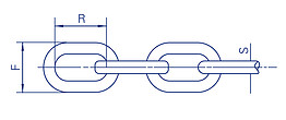 Long Link Chain Gal 5.0Mm 50Kg