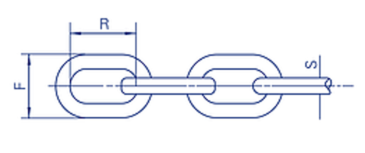 Long Link Chain Gal 6 Mm 50Kg