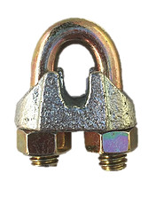 Commercial Wire Rope Grip 5Mm Zinc 3/16''