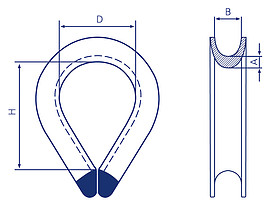 As1138 Thimble 40Mm Gal