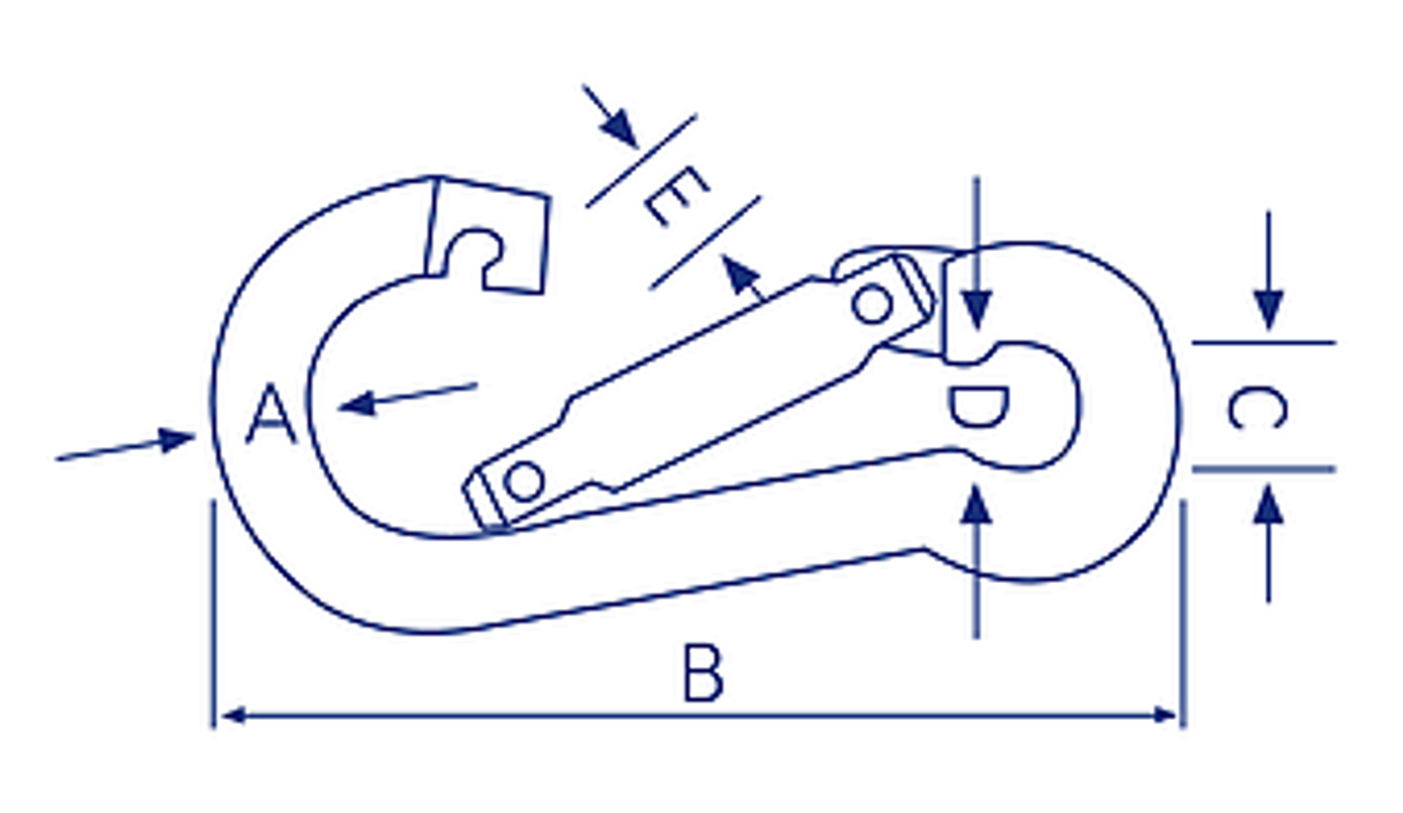 Snap Hook 5.0Mm Zinc Plated (Not For Lifting Purposes)