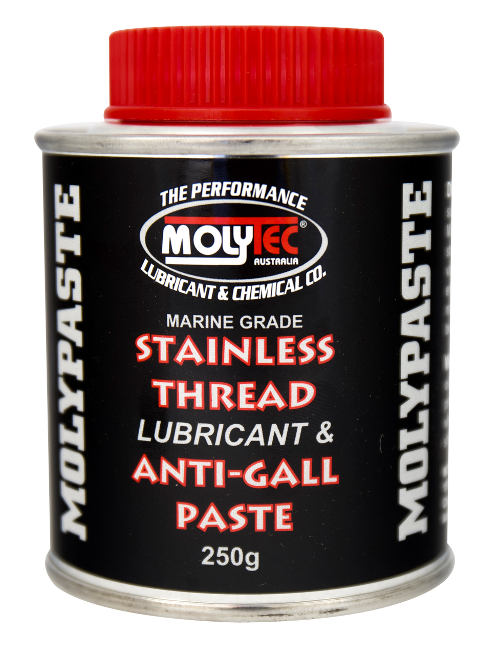 Molypaste Stainless Thread Lubricant Anti-Gall Paste Marine Grade 250G Brush Top Tin