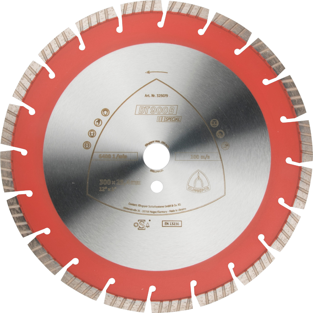 Diamond Blade - (Dt900Ut)Turbo Edge/Concrete/4800Rpm  400X20Mm