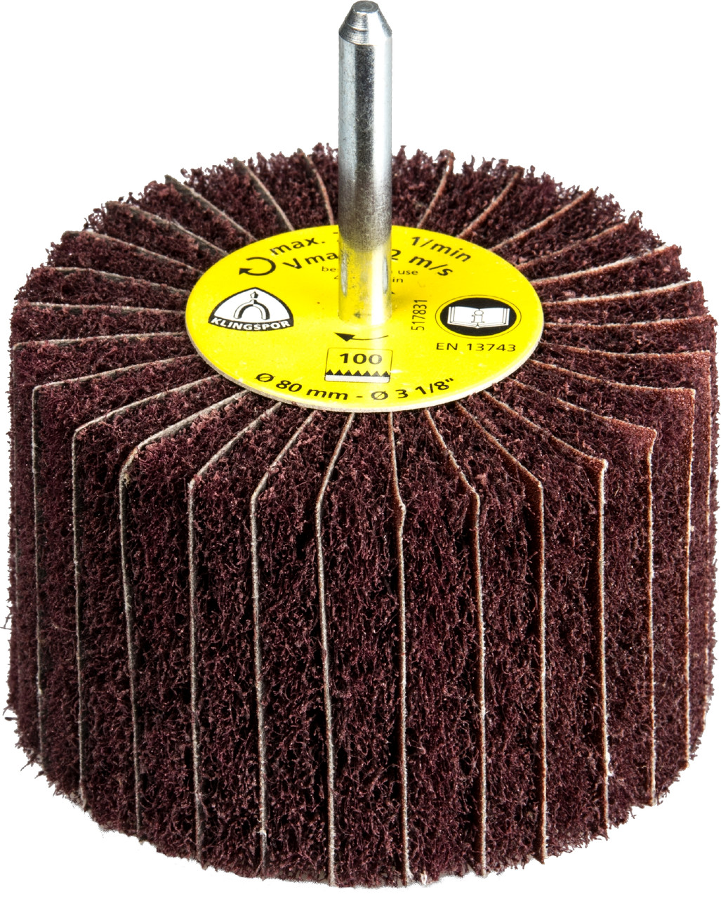 Small Finishing Mop - (Ncs600) Non-Woven/Aluminium Oxide/Spindle 60Grit 50X30X6Mm