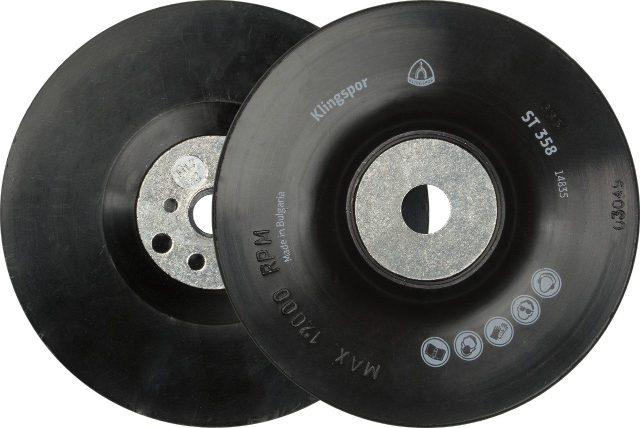 Backing Pad - (St358) Fibre Discs/Smooth/M14 Thread 115X22Mm