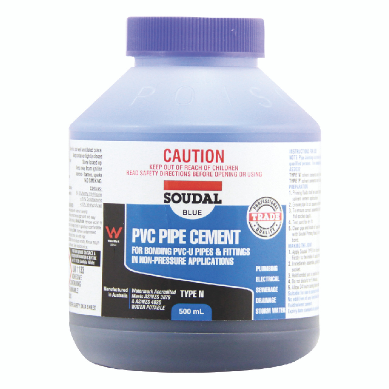 Pvc Pipe Cement Type N - Blue 125Ml