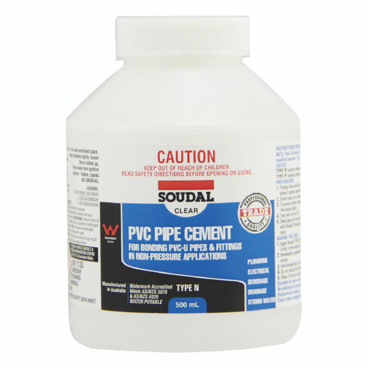 Pvc Pipe Cement Type N - Clear 500Ml