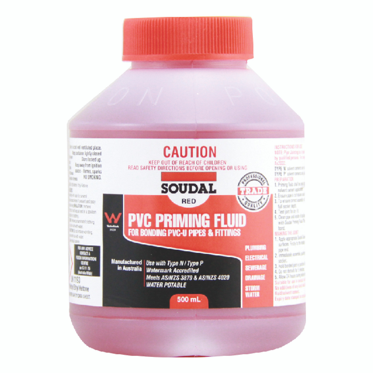 Pvc Priming Fluid - Red 1L