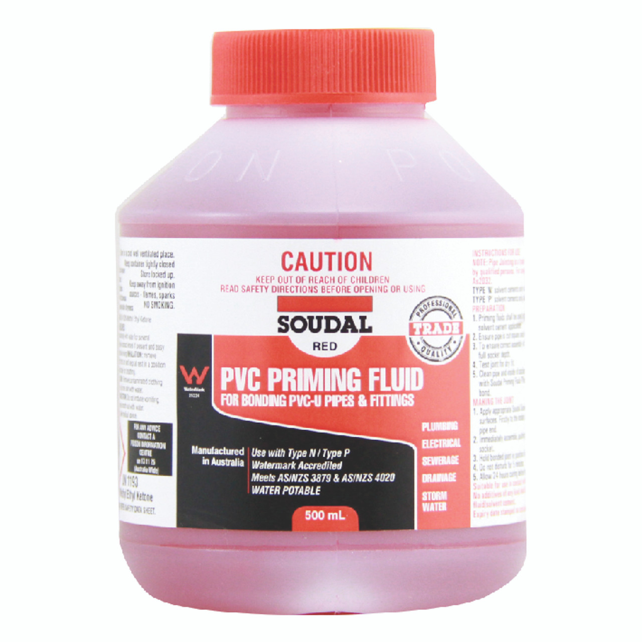 Pvc Priming Fluid - Red 250Ml