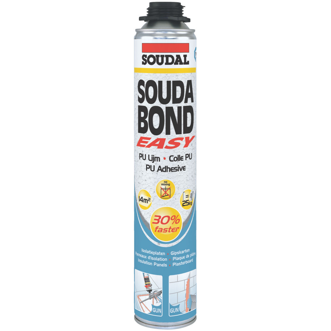 Soudabond Easy Adhesive Gun (Screw Top) 750Ml