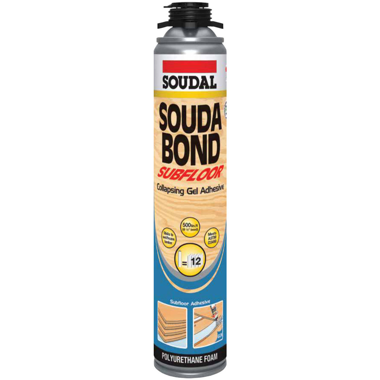 Soudabond Subfloor Adhesive Gun (Screw Top) 836Ml