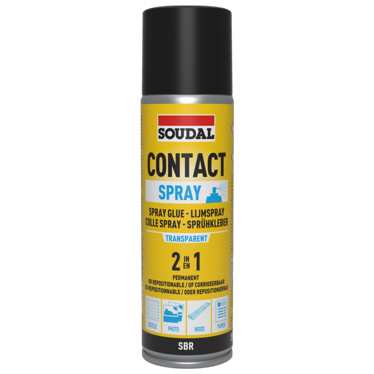 Spray Contact Adhesive 2In1 - Transparent 300Ml (205Gr)