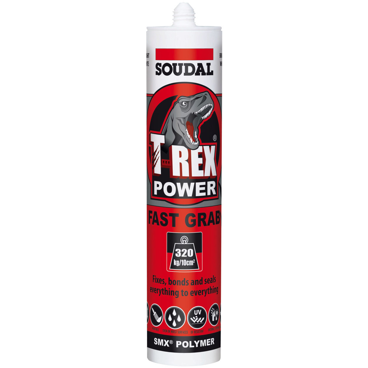 T-Rex Power Fast Grab - Bright White 290Ml