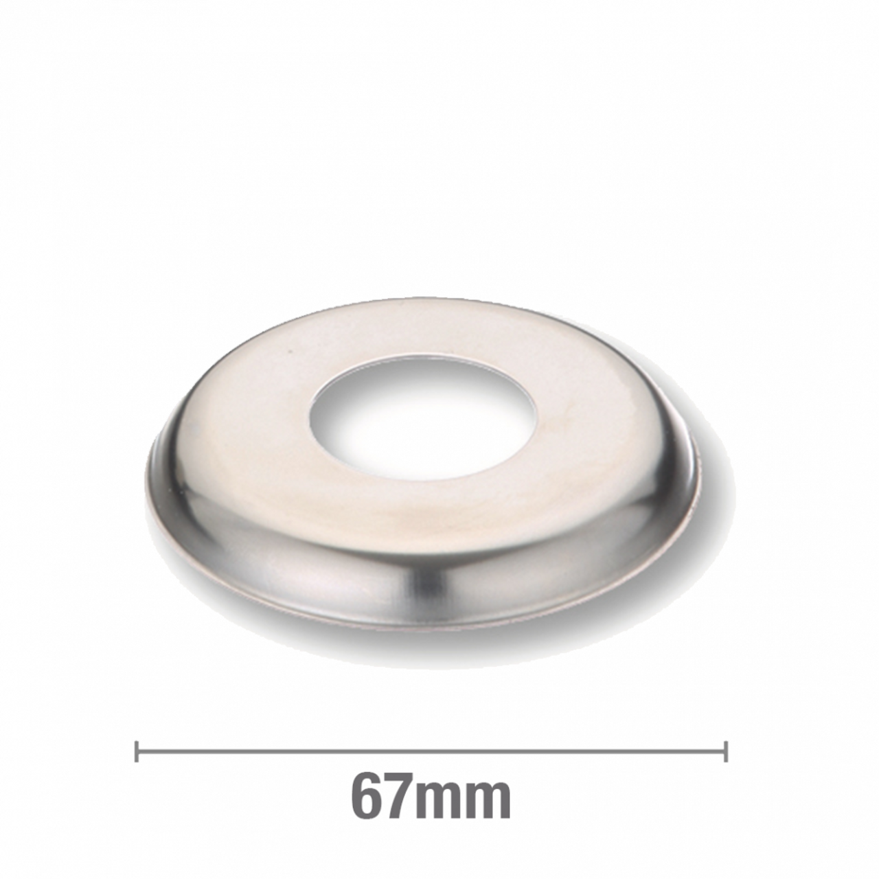 S/Steel Cover Plate 68Mm O.D. 10Mm Rise 3/4Inch Bsp