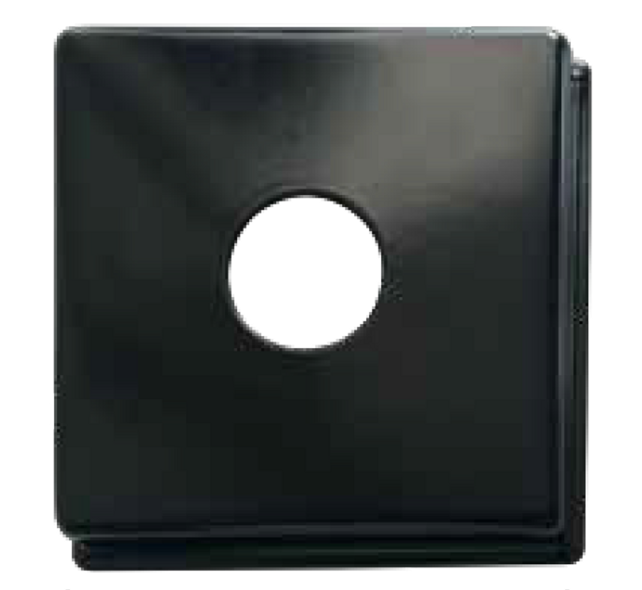 Cover Plate Black Chrome Plated Square 70X70Mm 1/2Inch Bsp (10Mm Rise)