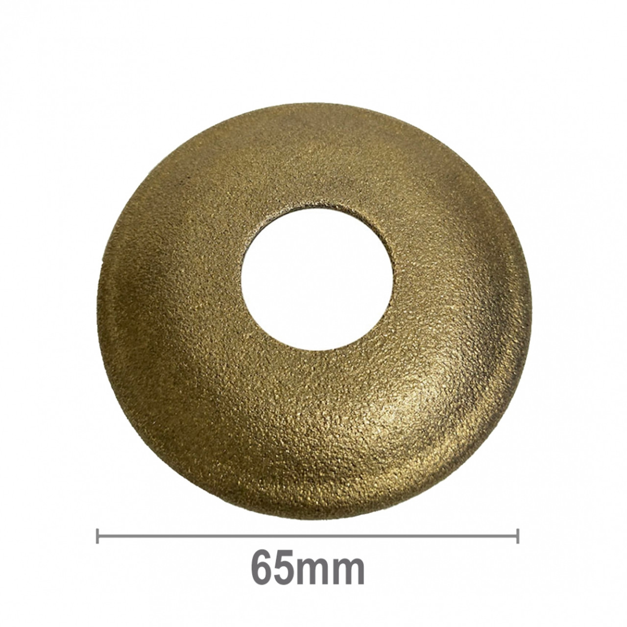 Cover Plate 1/2" Bsp 10Mm Rise Rough Brass