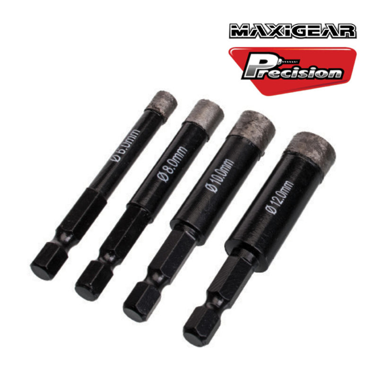 Drill Bit Diamond Water Cooling Maxigear Set Of 4