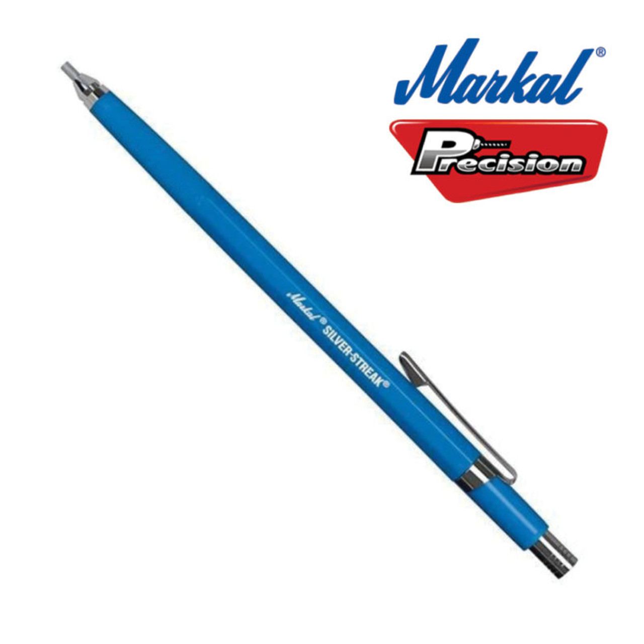 Marker Mechanical Holder With 6 Lead Silver Refills Markal