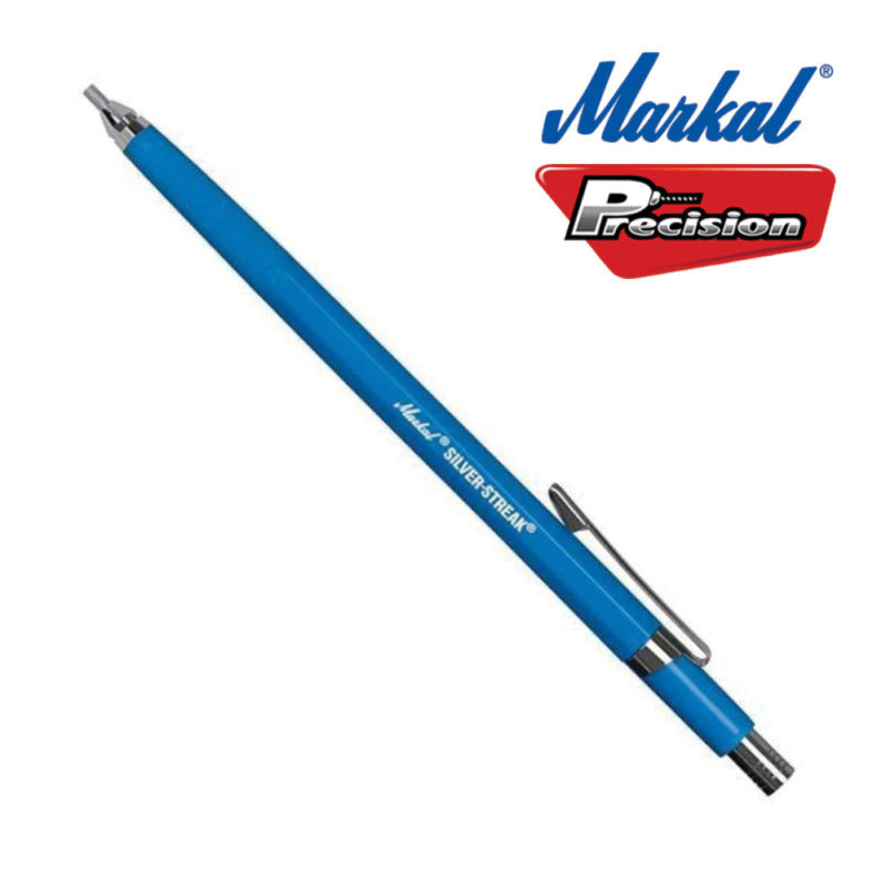 Marker Mechanical Holder With 6 Lead Silver Refills Markal