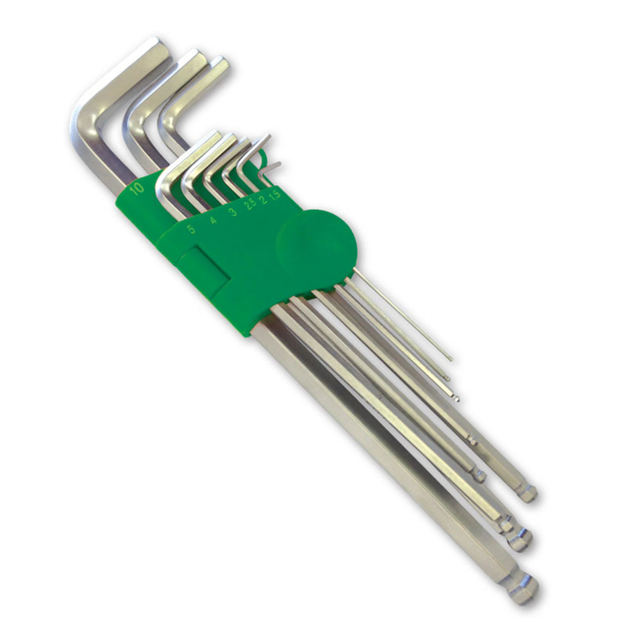 Metric Long Ball Point Hex Key Set 1.5 - 10Mm - 9Pc