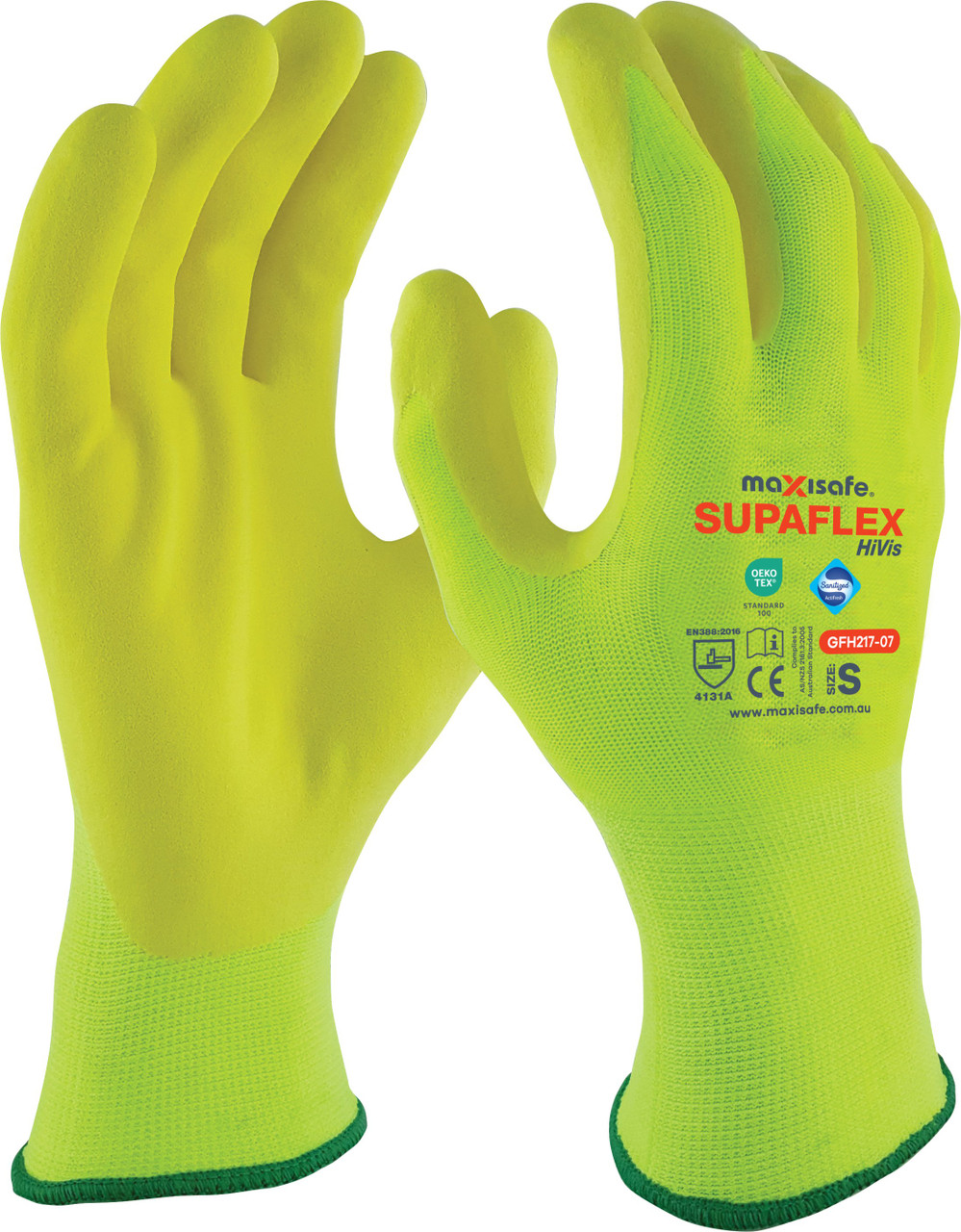 Hi-Vis Supaflex Glove With Micro-Foam Coating - Large